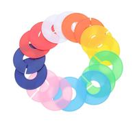 GLEAVI 16pcs Colorful Clothes Dividers Round Closet Separators for Wardrobe Organization Easy Installation Plastic Hanger Dividers for Neat Clothing Display Closets and Racks