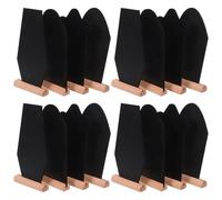 GLEAVI 16pcs Mini Chalkboard Signs: Decorative Mini Chalkboard Signs for Buffet - Reusable Wooden Blackboard Message Boards for Shops Parties
