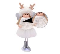 GLEAVI 1Pc Lovely Christmas Doll Standing Angel Ornament for Home Decor for Parties and Holiday Celebrations Lightweight and Crafted for Festive Atmosphere
