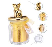 GLEAVI 1pc Wedding Animal Ceramic Sealed Candy Jar Glass Overgild Canister for Sweets Snacks Treats Elegant Heart for Newlyweds Wedding Favor Storage