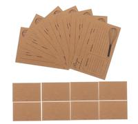 GLEAVI 1set Writable Vintage Recipe Cards Double Sided Kraft Paper for BBQ Cocktail and Christmas Recipe Recording 20pcs