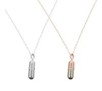 GLEAVI 2 Pcs Love Cure Necklace in 100 Languages “I Love You” 520 Valentine’S Day Gift for Women, Rose Gold Platinum Clavicle Chain Copper Pendant Jewelry