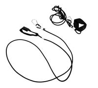 GLEAVI 2 Pieces Kayak Paddle Anti-Lost Rope Elastic Safety Strap 120cm Length 4mm Thick Outdoor Kayaking Luggage Fastening Belt Plastic Hook