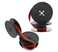 GLEAVI 2 Sets Old Typewriter Ink Ribbon Black and Red Dual-spool Replacement Ribbon for Manual Vintage Typewriters Compatible with Flying Fish, Hero, Longkong, Classic Model