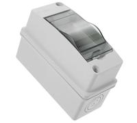 GLEAVI 2-Way Electrical Panel Box, Lightweight Weatherproof Plastic Enclosure with Window, for Indoor and Outdoor Power Management, Dimensions 12X9.1X5.5Cm