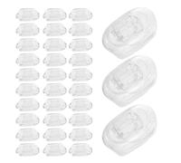 GLEAVI 20 Pairs Adjustable Silicone Eyeglass Nose Pads Set, Soft Cushions with Air Chamber, Anti-Slip Spectacle Nose Cushions for Glasses Bridge Support