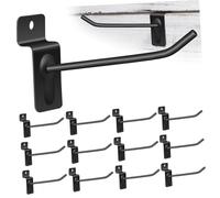 GLEAVI 20pcs Heavy Duty Slatwall Hooks for Garage Storage Versatile Utility Hooks for Retail Displays Space Saving Wall Hangers Easy Installation Elegant Design for Organizing Tools and