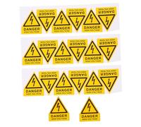 GLEAVI 20pcs High Voltage Warning Labels Electrical Safety Warning Stickers Strong Adhesive Weather Resistant Caution Risk Danger Signs for Industrial Factory