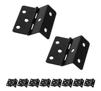 GLEAVI 20pcs Metal 6-Hole Three Fold Hinges 1.69x1.57 for Wooden Storage Box Cabinet Door Fittings Furniture Hardware Hinges Chest and Drawer Butt for Kitchen and Outdoor Use