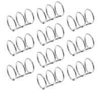 GLEAVI 20pcs Metal Binder Rings 3-Hole Iron Loose Leaf Rings Reusable Design Home and DIY Notebook Projects Keep Papers Stable