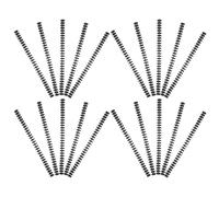 GLEAVI 20pcs Plastic Binding Spines for Reports and Presentations, 30 Hole Loose Leaf Notebook Rings with Flexible Page Management and Quick Assembly, Black Professional Office Binding