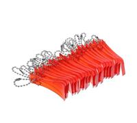 GLEAVI 20pcs Red Plastic Scratch off Ticket Scraper Tool Keychain with Scoop Shape for Lottery and Scratchcard Games in Accessories