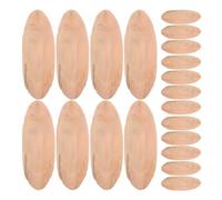 GLEAVI 20pcs Rustic Oval Wooden Driftwood for Aquarium Decoration and Woodworking Projects, Beige Wood Sticks with Quality and Durability for Home Decoration and DIY Crafts