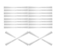 GLEAVI 20pcs Self-Adhesive Plastic Shelf Label Strips for Merchandise Sign Display in Supermarkets, Versatile Installation Sturdy Price Label Holders Maintaining Form Under Constant Use