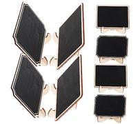 GLEAVI 20pcs Small Blackboard Message Boards Creative Desktop Memo Boards with Solid Base for Table Decoration Cafe Restaurant and Home Use for Weddings and Parties