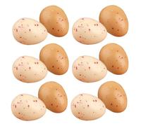 GLEAVI 20pcs Speckled Artificial Bird Eggs Yellow White DIY Easter Decorations for Floral Arrangements Spring Displays Creative Home Decor Festive Accent for Seasonal Celebrations