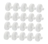 GLEAVI 20pcs White Ceramic T-shaped Coral Frag Plugs Fish Tank Coral Support Base Reproduction Rack Aquarium Nurture Supplies for Marine and Tropical Aquariums