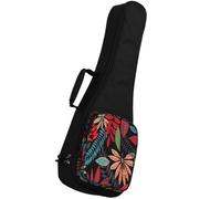 GLEAVI 23/24 Inch Ukulele Bag Padded Carrying Case with Thick Cotton Lining, Double Shoulder Strap Ukulele Storage Pouch for Travel and ’S Musical Instrument Protection