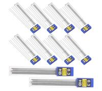 GLEAVI 240pcs Hb 0.3mm Mechanical Pencil Leads Resin Core Refill for Student and Architecture Pencils, Erasable Black Lead Supplies for Drawing, Writing, and Office Use