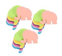 GLEAVI 24pcs Cartoon Elephant Self-adhesive Memo Pads Cute Portable Elephant Shape Note Paper Pads Made of Thick Paper for Home and Office Use