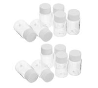 GLEAVI 25pcs 80ml Plastic Sample Vials Caps, Refillable Medicine Organizer Bottles for Liquid and Pill Storage, Portable Small Tubes for Travel and Nursing