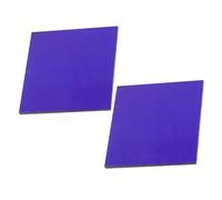 GLEAVI 2pcs 5x5cm Cobalt Blue Glass Sheets for Chemistry Experiments, Flame Reaction Accessory Laboratory Supply, Scientific Experiment Device for School Science Kits