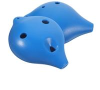 GLEAVI 2pcs 6-Hole Ocarina Set in A for Beginners, Small Blue Ceramic Musical Instruments for and Adults, Portable Flute for Student Practice and Music Learning