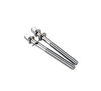 GLEAVI 2pcs 70mm Metal Snare Drum Tension Rods Replacement Screws with Washers for Drum Lugs Easy to Install and Remove Silver Hardware