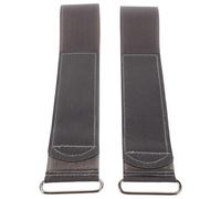 GLEAVI 2pcs Adjustable Elastic Fitness Foot Straps Gym Accessories for Women, Extra Long 51cm Gray Rowing Machine Replacement Bands for Leg Training and Home Gym