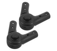 GLEAVI 2pcs Adjustable Stroller Handle Joints Black Plastic Folding Push Rod Connectors for Cart Conversion Engineering Plastic Trolley Accessories with Flexible Angle Adjustment
