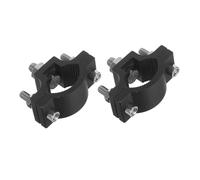 GLEAVI 2pcs Aluminum Alloy Motorcycle Spotlight Mounting Brackets Vibration Resistant Tube Clamp Holders for LED Driving Fog Turn Signal Lights Compatible with Various Motorbike Models