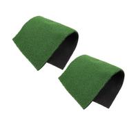GLEAVI 2PCS Aquarium Artificial Grass Turf with Turtle Basking Platforms and Ramps Soft Reptile Resting Mat for Turtles Bearded Dragons Lizards Snakes Gecko Habitat Accessory