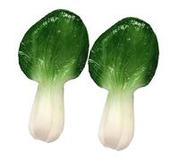 GLEAVI 2pcs Artificial Chinese Cabbage Decors High Simulation Food Model Creative Little Cabbage for Home Decoration Photography Prop and Vivid Green Vegetable Display