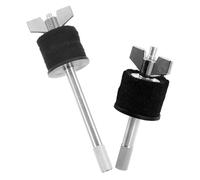 GLEAVI 2pcs Black Cymbal Stacker Set for Drum Hardware Alloy Double-layer Percussion Cymbals Holder with Long and Short Arms Compatible with Drum Stands and Hi-hat for Drummers