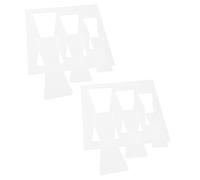 GLEAVI 2pcs Bow Tie Template Woodworking DIY Butterfly Router Templates Acrylic Router Inlay 3-in-1 Versatile Sturdy Jig for Woodworking Projects