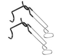 GLEAVI 2pcs Camping Lamp Iron Hooks for Outdoor Tent Light Pole Hangers S-Shaped Metal Lantern Hooks for Camping Lanterns and Tarp Poles for Travel and Hiking