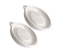 GLEAVI 2pcs Ceramic Grinding Bowls Ginger Crushers Garlic Mincers for Pumpkin Sweet Potato Mashers for Kitchen Food Prep