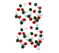 GLEAVI 2pcs Colorful Felt Ball Garland Hanging Decor for Christmas Tree and Wall Festival Pendant with Soft Pompoms Nordic Style Home Decoration for Indoor and Outdoor Use