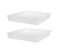 GLEAVI 2pcs Concrete Lawn Brick Molds for Pathway Paving, Sturdy Cement Yard Accessory Dual Fan-Shaped Design, Reusable Outdoor Garden Stepping Stone Making Forms