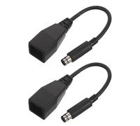 GLEAVI 2pcs Dc Power Adapter Extension Cable for Console Gaming Setup, Portable Pvc Material with Compatibility, for Gaming System Repair and Office Use