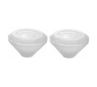 GLEAVI 2pcs Diamond Silicone Mold for DIY Craft Making Flexible Epoxy Drop Mold Non Stick Jewelry Casting Moulds for Handmade Art Projects