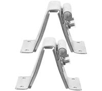 GLEAVI 2Pcs Galvanized Garage Door Top Roller Bracket Adjustable Sliding Door Hinge Support for Residential Garage Parts and Accessories