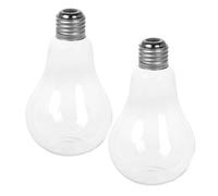 GLEAVI 2pcs Glass Bud Vase Stable Base and Smooth Thread, Vintage Style Hanging Light Bulb Planter Holder for Wedding and Bedroom Decor, Artistic Atmosphere Hydroponic Flower Vase