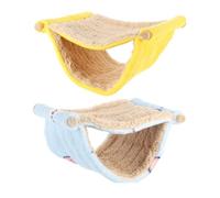 GLEAVI 2pcs Hanging Bird Nest for Small and Medium Birds and Ferrets Warm Lint Material Double Layer Hammock with Wear and Tear Resistance for Sleep and Rest