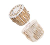 GLEAVI 2pcs Jute Fiber Bird Nesting Material with Mixed Bedding for Parakeets Canaries and Parrots, Natural Jute Straw Pads for Cage Nest Building and Breeding Habitat Random Style