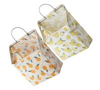 GLEAVI 2pcs Large Capacity Hanging Organizer Bag Multipurpose Wall Storage Pouch for Bedroom Bathroom Space Saving Dorm Hanging Basket with Fabric for Small Items and Remote Controls