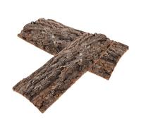 GLEAVI 2pcs Natural Cork Terrarium Background Habitat Platform for Chameleons Lizards Turtles Basking Platform Reptile Hideout and Climb