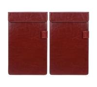 GLEAVI 2pcs Ordering Clipboard Menu Holder Pu Leather Small Lightweight Tabletop Clipboard for Restaurants Office Guest Checks