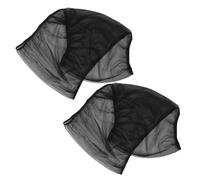 GLEAVI 2pcs Parrot Bird Cage Cover Xxl Black Mesh Net, Stretchy Birdcage Dust Protector Seed Catcher for Large Parakeet and Macaw Enclosures, Universal Bird Cage Canopy for Indoor Use