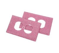 GLEAVI 2pcs Pink Rhinestones Electrical Outlet Cover Plates and Toggle Light Switch Covers Decorative Wall Plate for Home Living Room Bedroom Office
